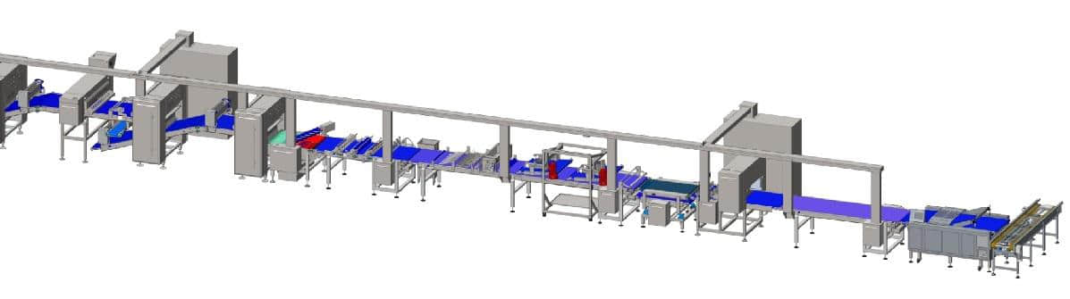 Flexible Automatic Pastry Making-up Line