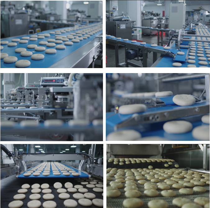 Stuffed Pies Forming Line Stuffed Pies Forming Line