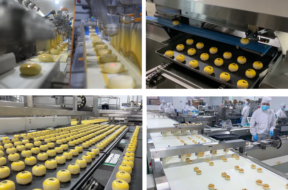Stuffed Pies Forming Line Stuffed Pies Forming Line