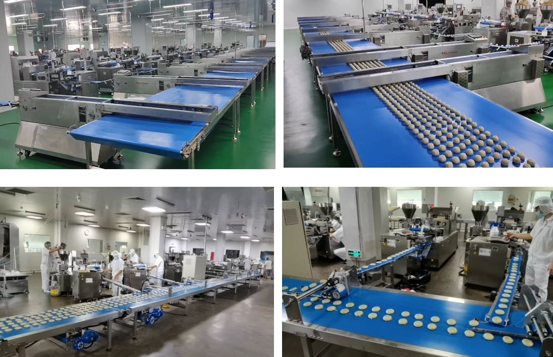 Stuffed Pies Forming Line Stuffed Pies Forming Line