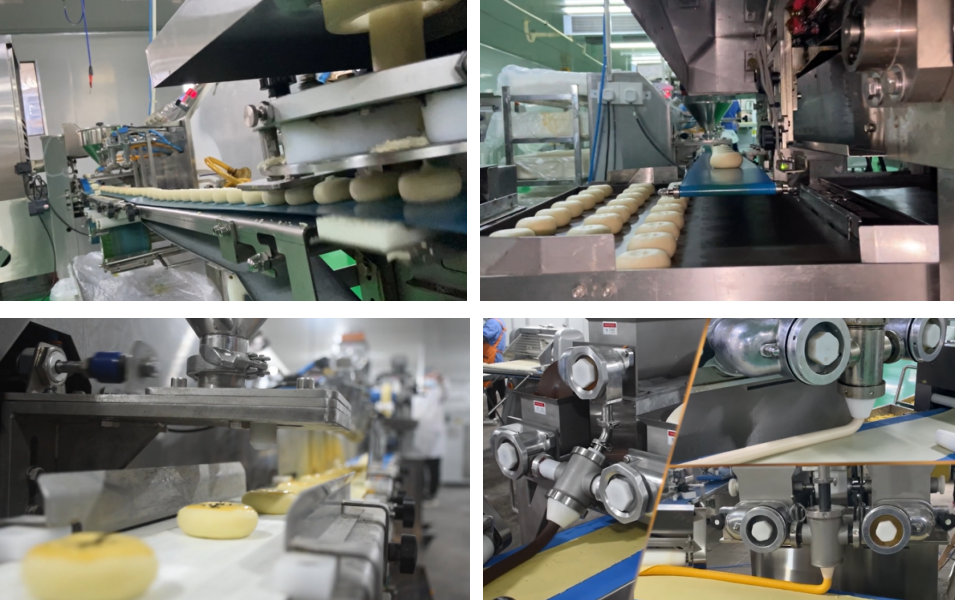 Stuffed Pies Forming Line Stuffed Pies Forming Line