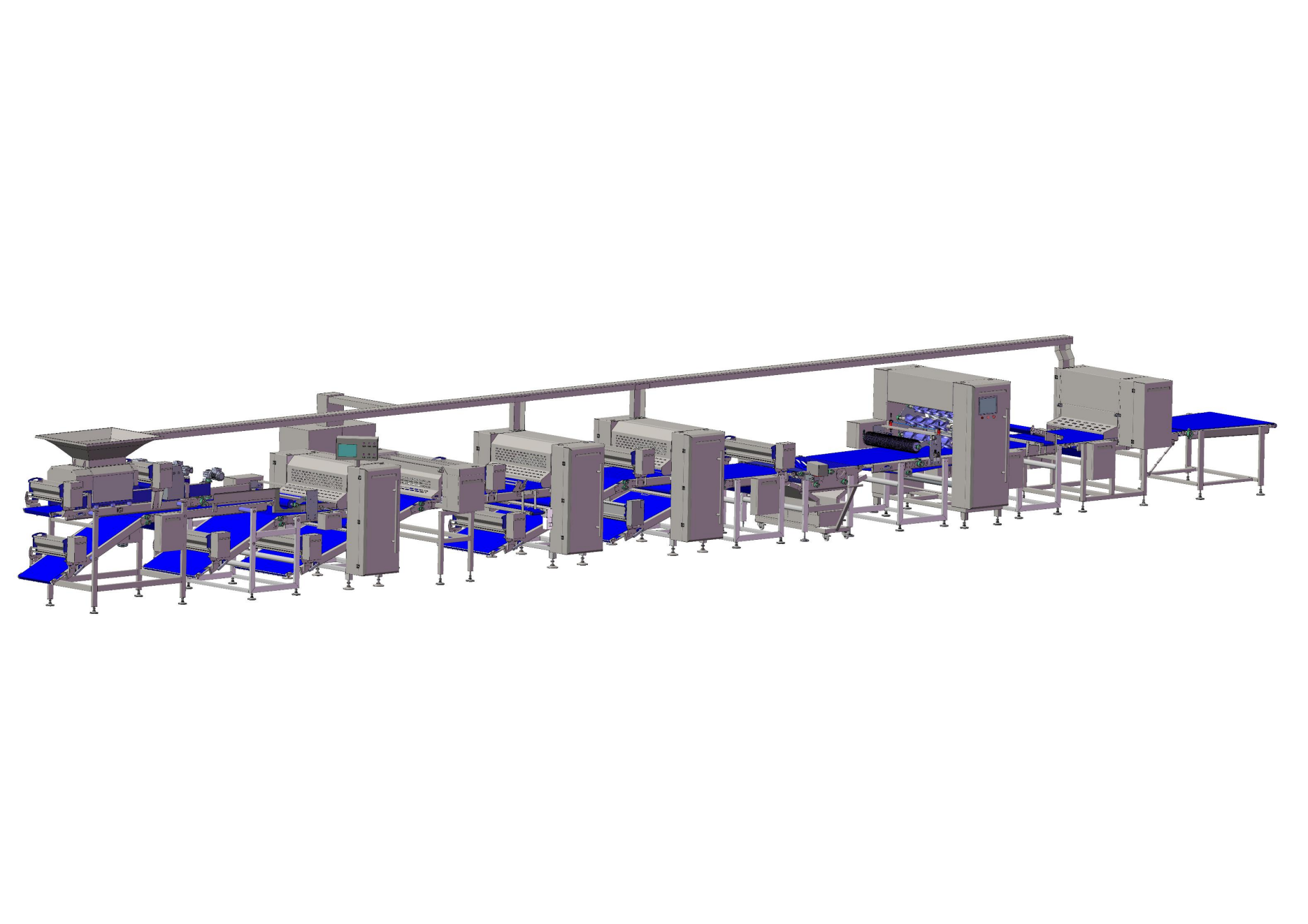 High Capacity Pizza Pita Dough Forming Line