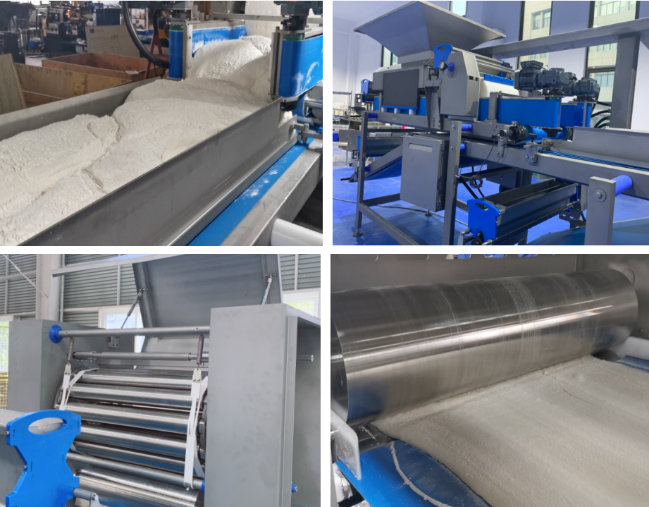 High Capacity Pizza Pita Dough Forming Line High Capacity Pizza Pita Dough Forming Line