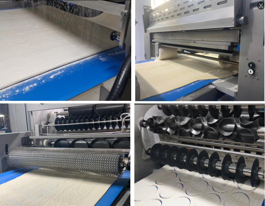 High Capacity Pizza Pita Dough Forming Line High Capacity Pizza Pita Dough Forming Line