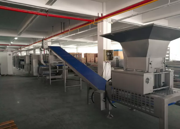 High Capacity Pizza Pita Dough Forming Line with Intermediate Proofer