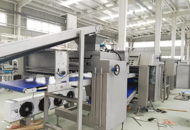 High Capacity Pizza Pita Dough Forming Line with Intermediate Proofer