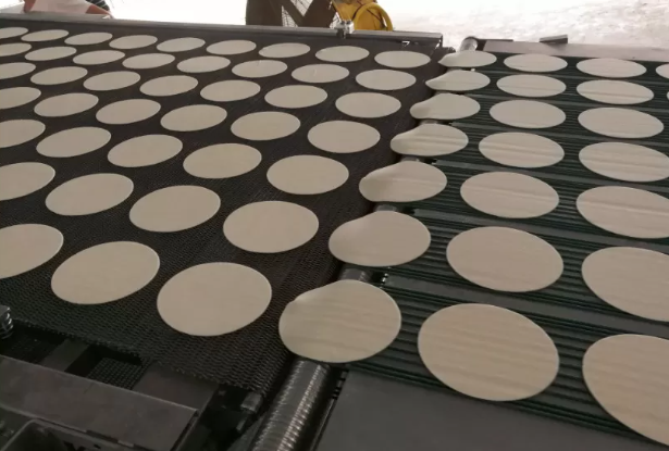High Capacity Pizza Pita Dough Forming Line with Intermediate Proofer