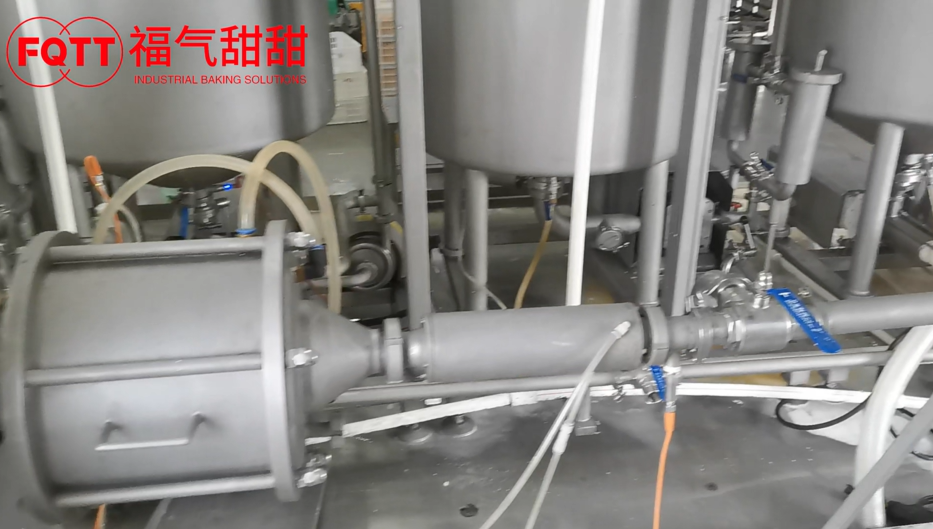 Aerator Mix System Integration in Cake Factory Lines. And Laboratory Aerator Mix Systems.